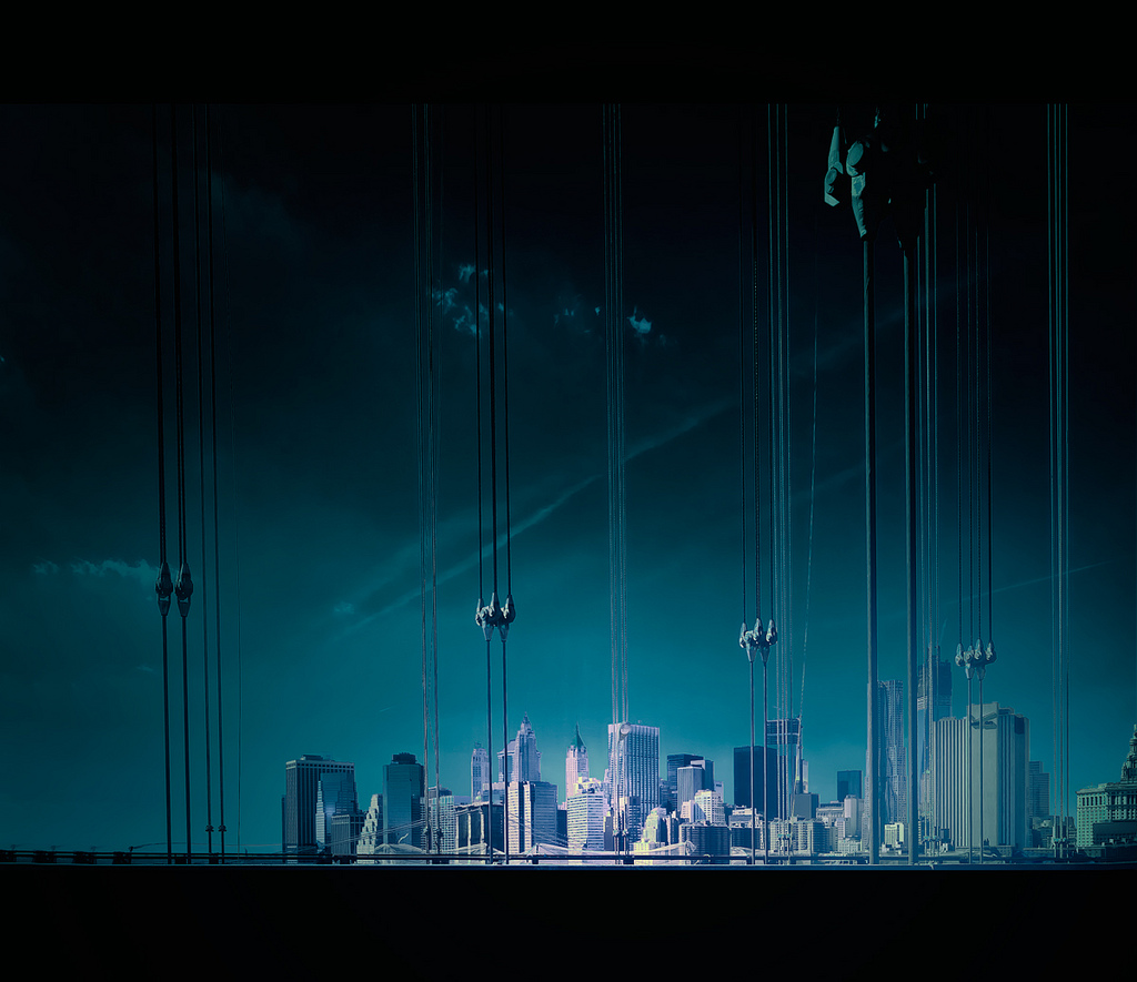 A bridge in Manhattan